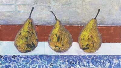 Trio of pears by Lesley Anderson