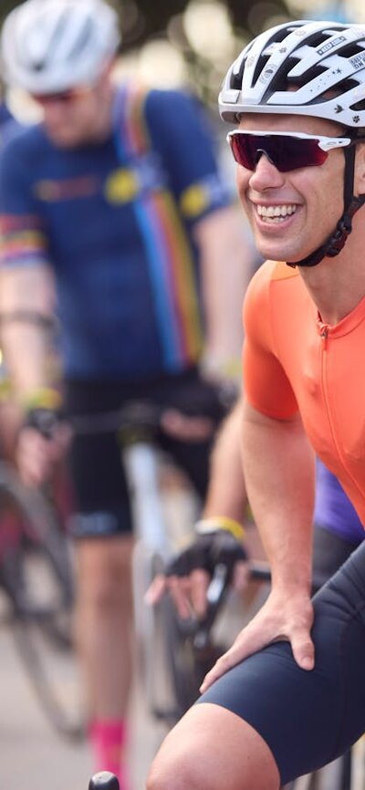 Richie Porte,  Australian former professional road bicycle racer, on bike on Signature Tour '25