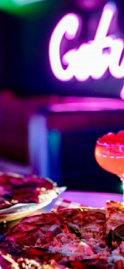 Beer, pizza and cocktails
