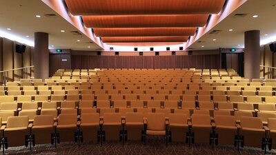 An image of an empty theatre.