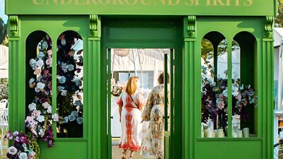 Unique entranceway leading to The Gin Garden by Underground Spirits
