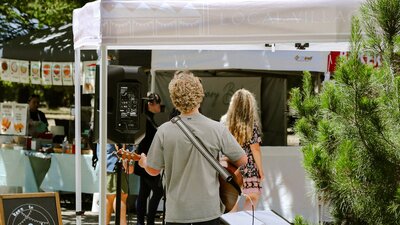 Musician at Haig Park Village Markets