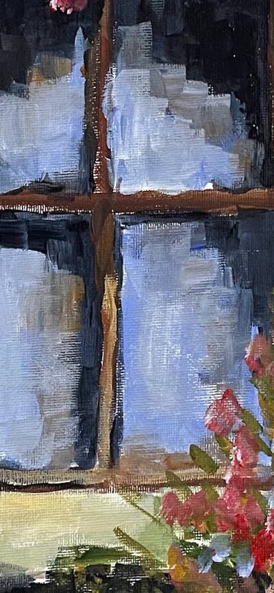 painting of Tuscan window