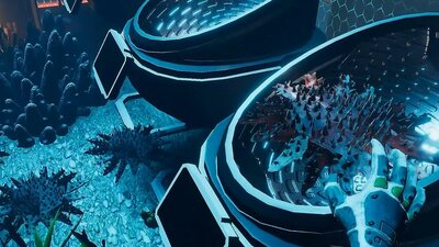 A scene from Reef Rangers VR experience showing an aquatic scene