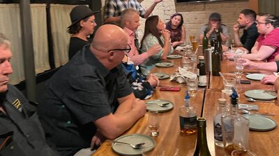 Distiller's Dinner 2025 People sitting at a dining table during Distiller's Dinner 2025