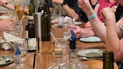 Distiller's Dinner 2025 People sitting at a dining table during Distiller's Dinner 2025