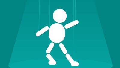 Illustration of a marionette puppet