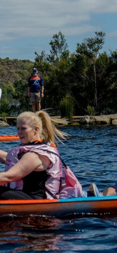 kayakers at the Women Only Adventure Race women only adventure race