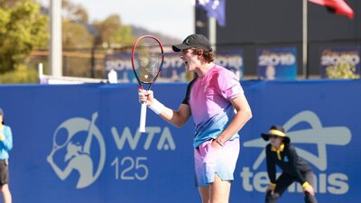 Joao Fonseca: Workday Canberra International 2025 Men Singles Champion Joao Fonseca celebrating Workday Canberra International 2026 win