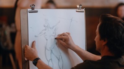 Photography provided by Tipsy Sketching Person Life Drawing Photography provided by Tipsy Sketching