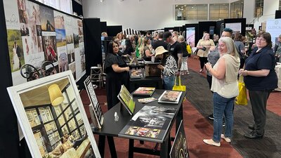 Attendees enjoying Your Local Wedding Guide Expo.